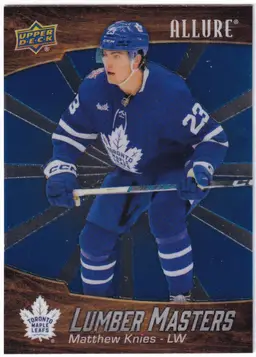 2023-24 Upper Deck Allure Lumber Masters #LM19 Matthew Knies Toronto Maple Leafs Hockey Card