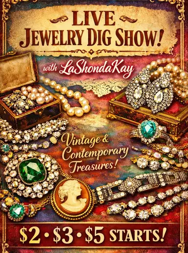 My 1st Show On Dibdit!! Come See What We Find In This Pile Of Jewelry
