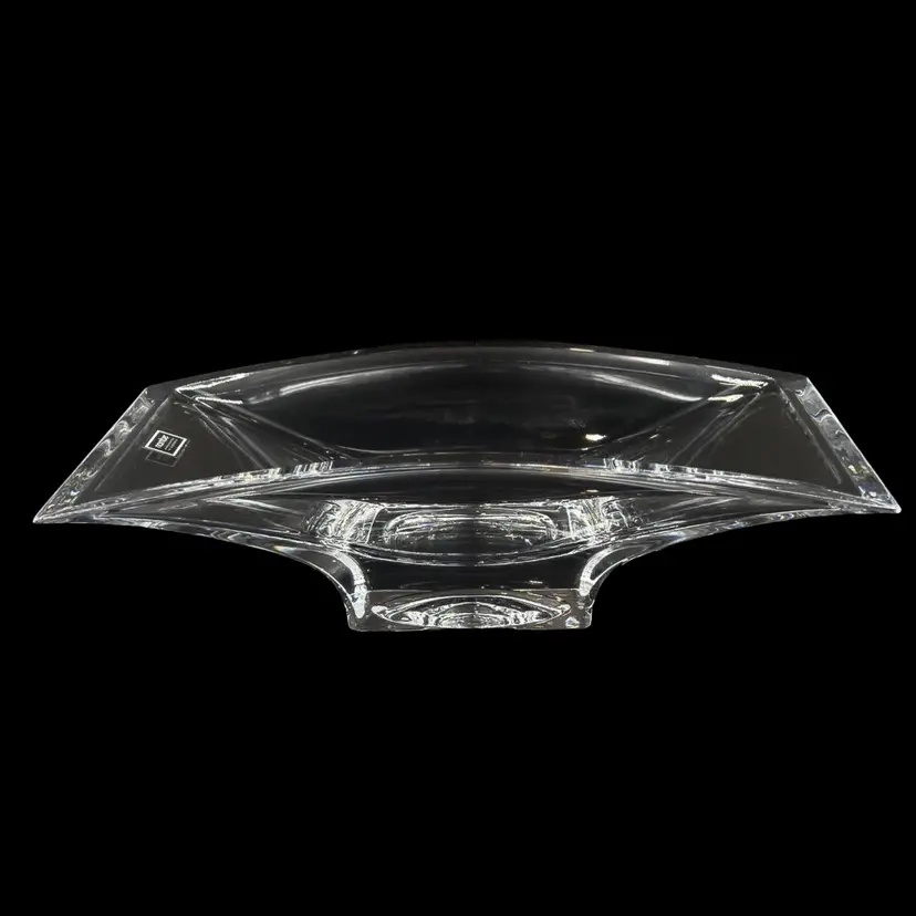 Nambe’ Candle Holder Dish
Planar Crystal Bowl
 Designed by Karim Rashid 
#5107 Large Original Box
