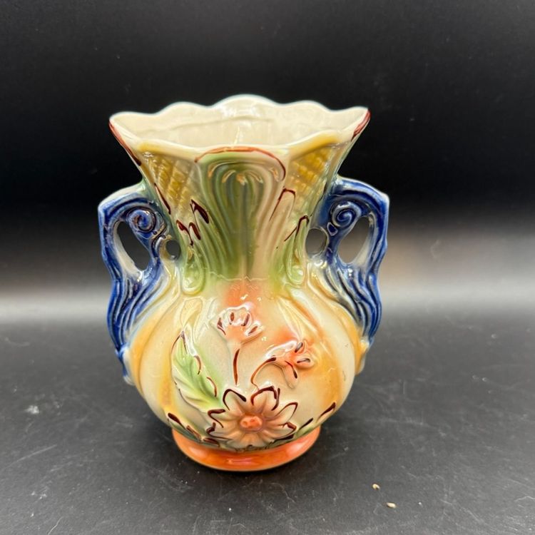 Vintage Brazilian Lusterware Ceramic Vase
