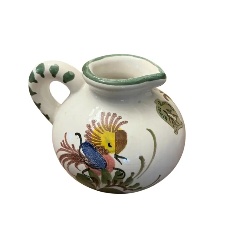 Vintage German Hand Painted Creamer Small Pitcher