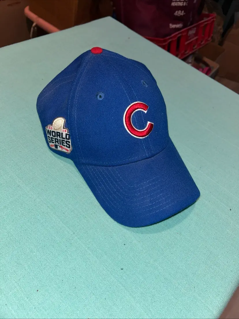 New Era Chicago Cubs 59Fifty 2016 World Series Wool Blue Fitted Hat Cap