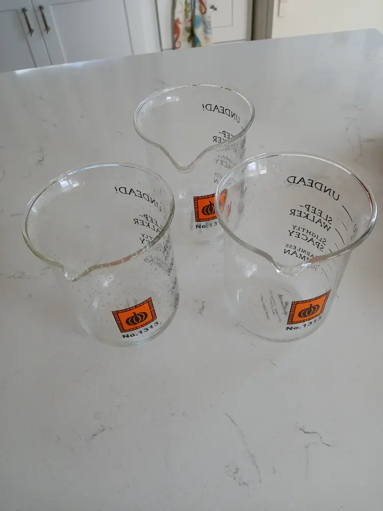 Hallmark  Halloween  Beakers Witch Ware (set of three)