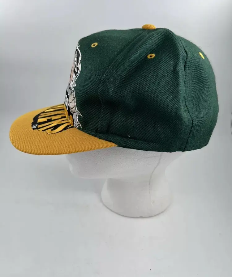 Vintage Green Bay Packers Snapback Hat Cap Team NFL 90s VTG Flintstone Rare!