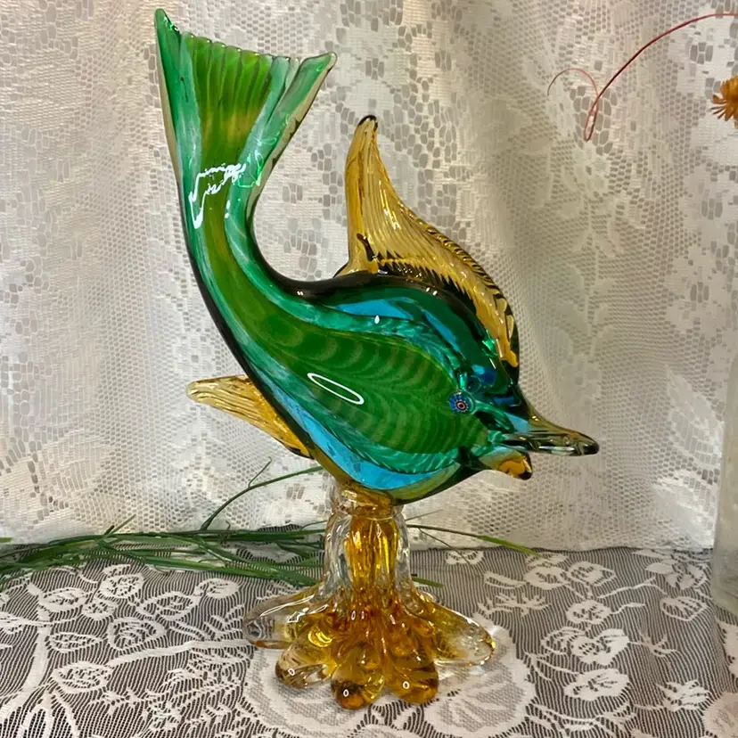 Vintage Huge Murano Fish