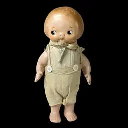 Antique 1910 Horsman Peek A Boo Campbell Soup Kid Composition Doll Tag