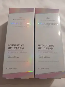 Spascriptions Hydrating Gel Cream Duo 1.7oz Each Strawberry Seed Oil & Vitamin B5
