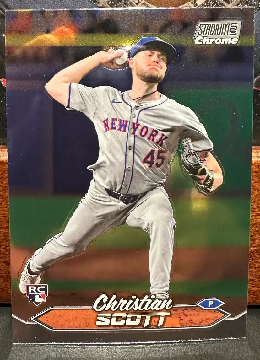 Christian Scott RC 2024 Stadium Club Chrome 192 New York Mets