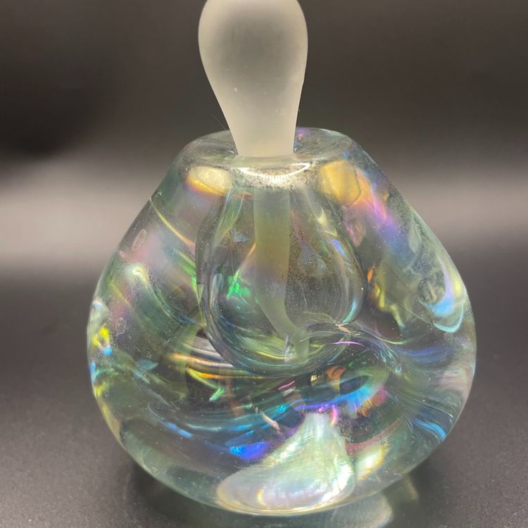 Etched Eickholt Signed Perfume Bottle 1995