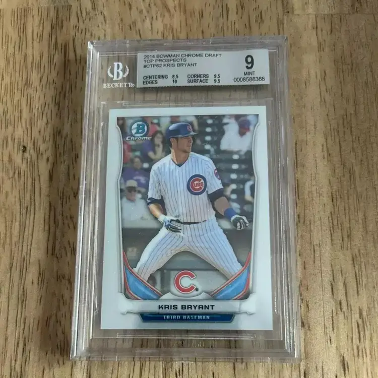 KRIS BRYANT PSA 9 2014 BOWMAN DRAFT PICKS #CTP-62 TOP PROSPECTS ROOKIE