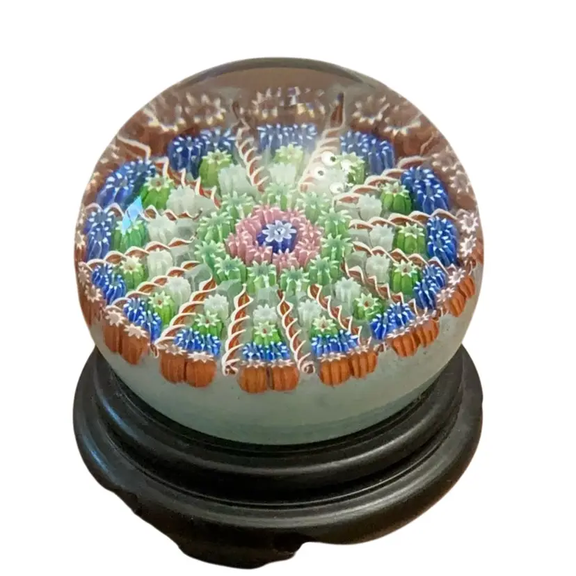 Vintage Millefiori Handcrafted By Perthshire Paperweights In Crieff, Scotland 2”