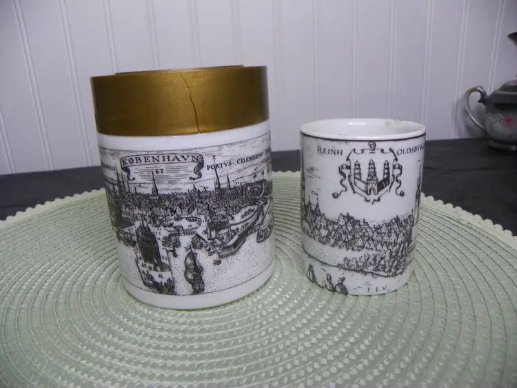 MCM Vintage Copenhagen Canister and German Shot Glass