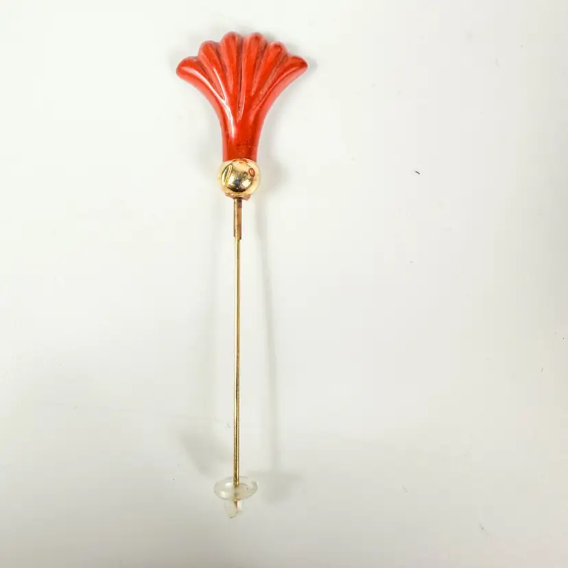 Jasper Flower Stick Pin