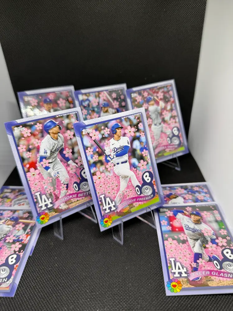 2025 Topps Tokyo Series Murakami 9 Card Los Angeles Dodgers Lot World Series