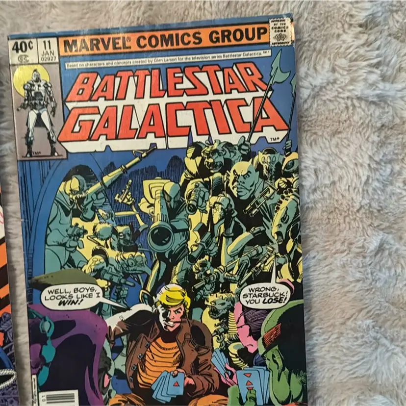 2- Battlestar Galactica Comic Lot 1978 #9 & #11 Good Condition
