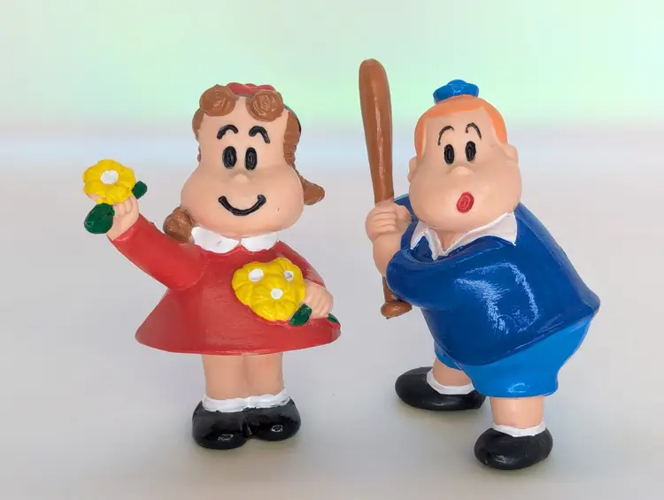 Little Lulu & Tubby PVC 3" figure lot Western Toys Spain Vintage 1980s Comic Book Cartoon Characters
