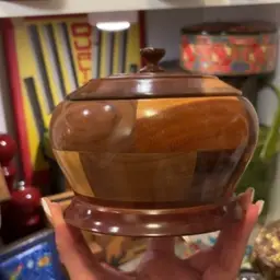 Wooden Multi Lidded Bowl