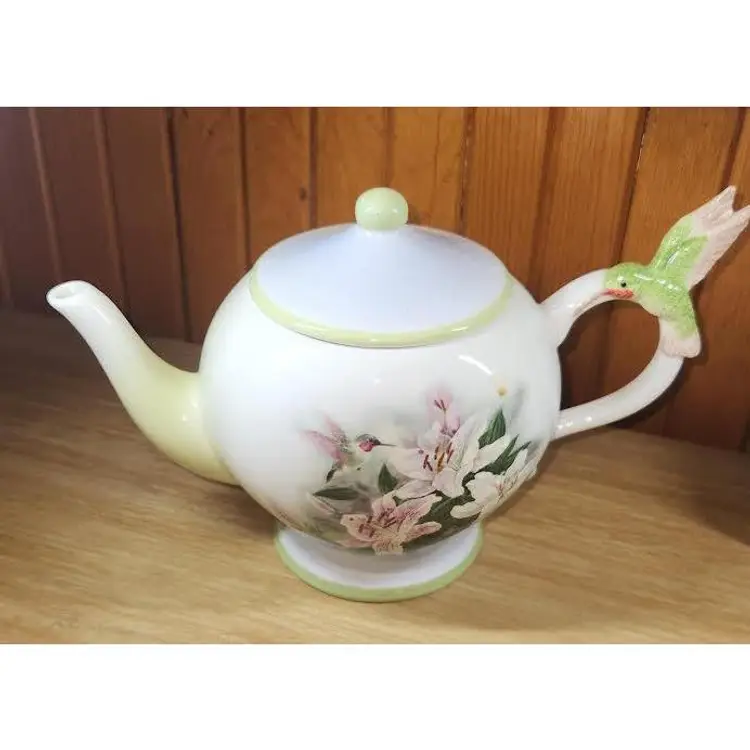 LENA LICI HUMMINGBIRD TEAPOT SIGNED