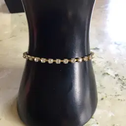 Vintage Clear Rhinestone Bracelet