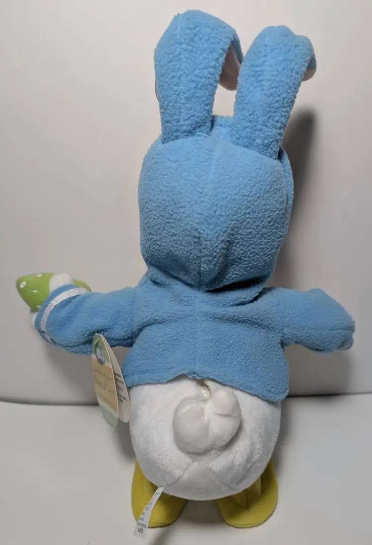 Disney Hallmark Donald Duck "Don't Pull My Ears" Animated Easter Bunny Plush