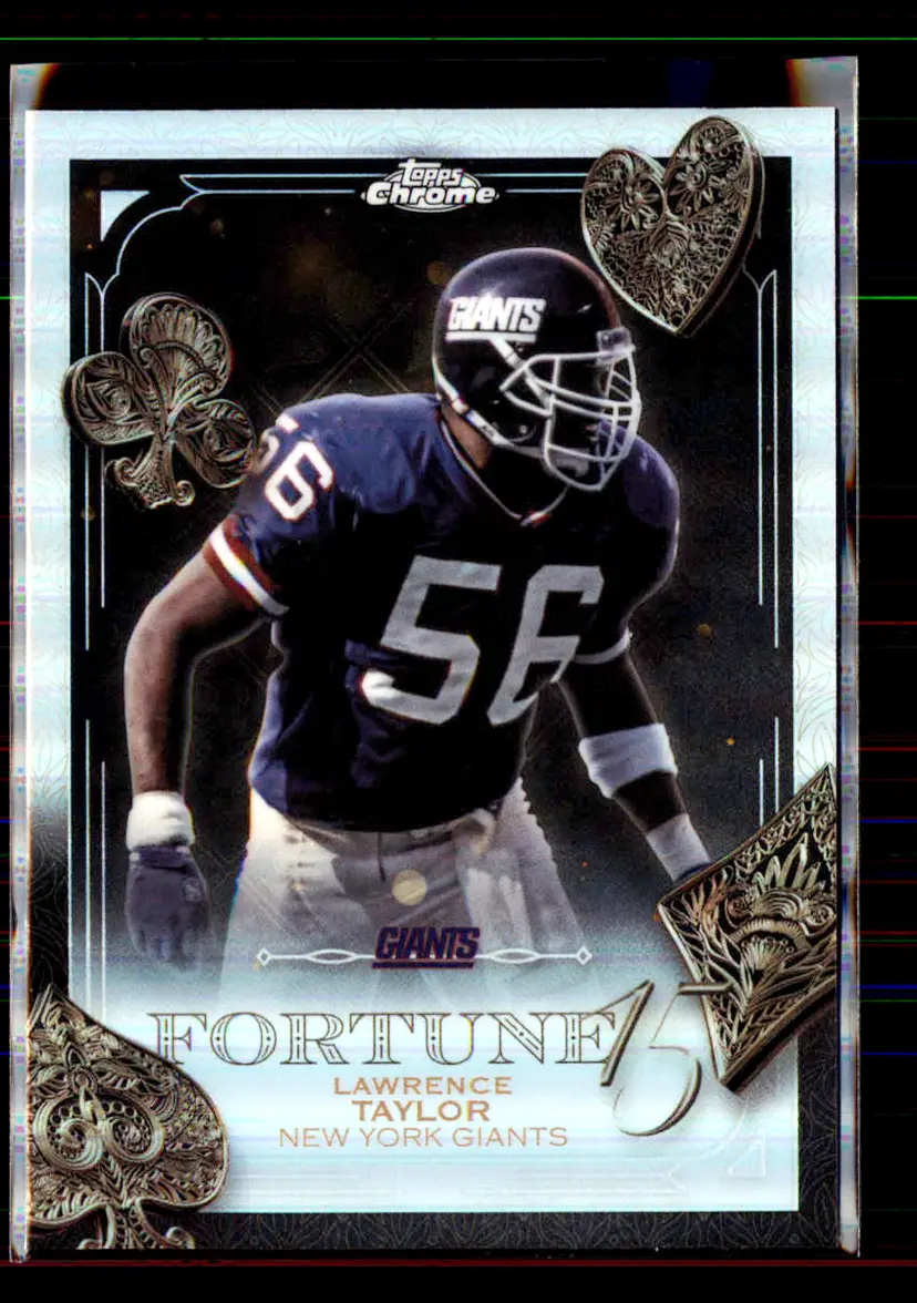 Lawrence Taylor 2025 Topps Chrome Refractor Fortune 15 #F15-32 - (142) - New York Giants
