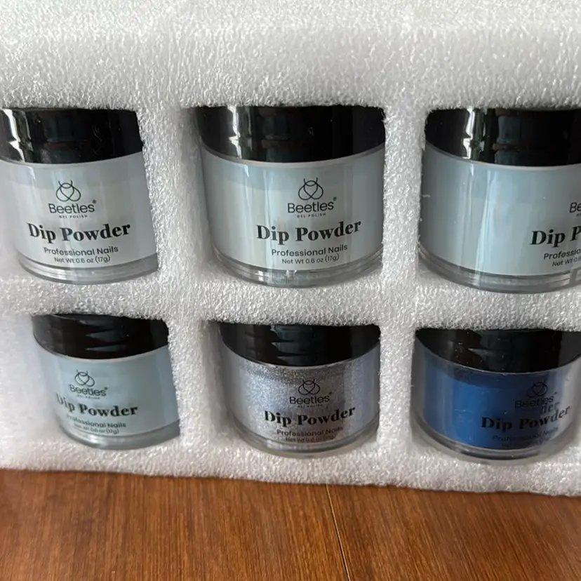 Beetles Gel Nail Color Dip Powder 6 Powders