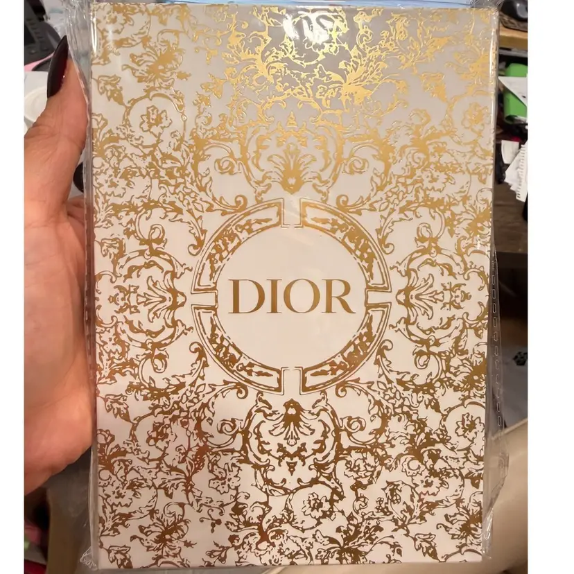 Gold Boxed Dior notebook