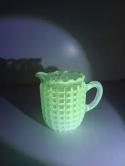 AJ Beatty Opalescent Honeycomb Creamer