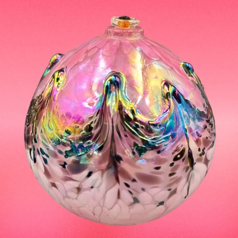 The Original Mount Saint Helens Ash Glass Oil Lamp