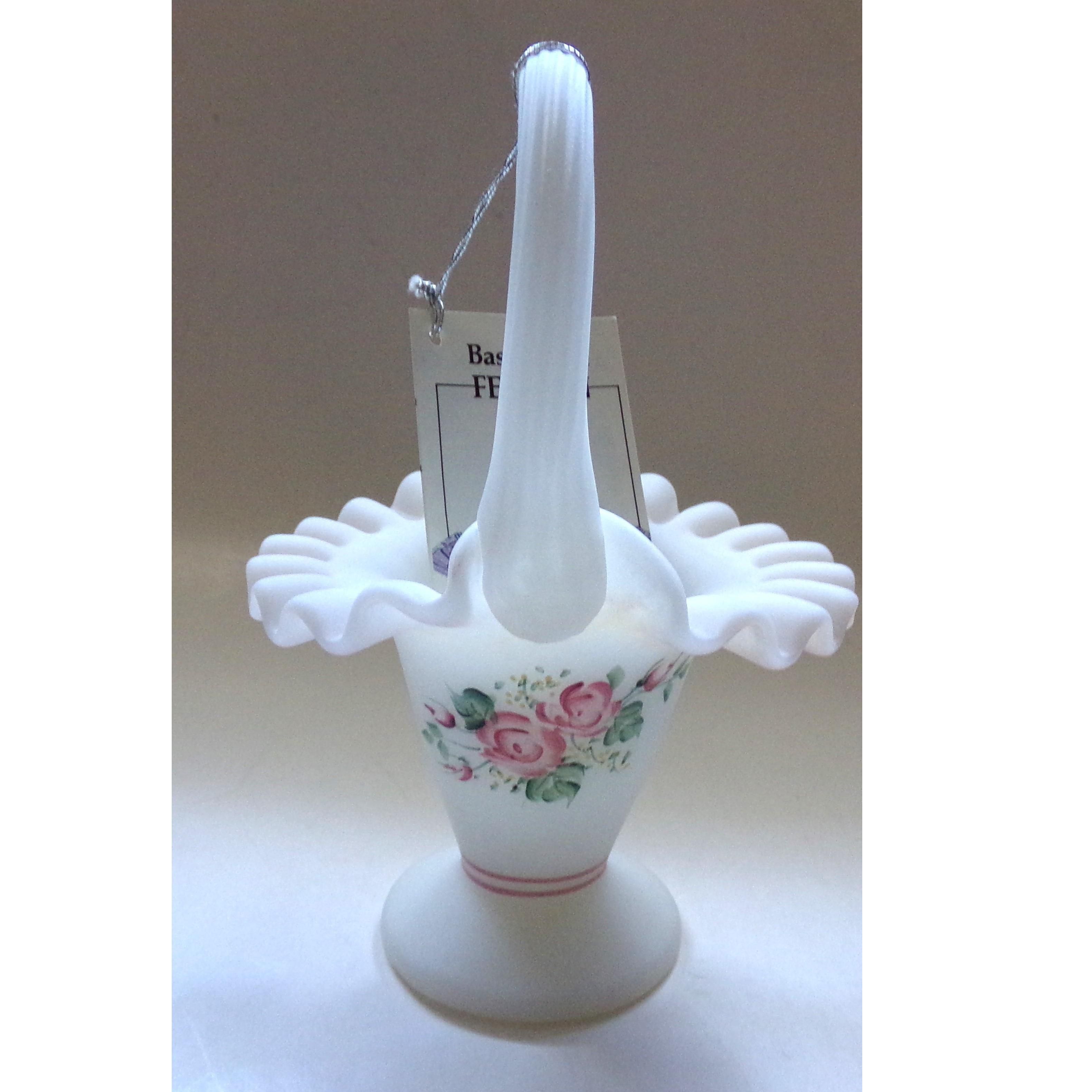 Niknax · Vintage Fenton Hand Painted & Signed, Rose Garden, 7