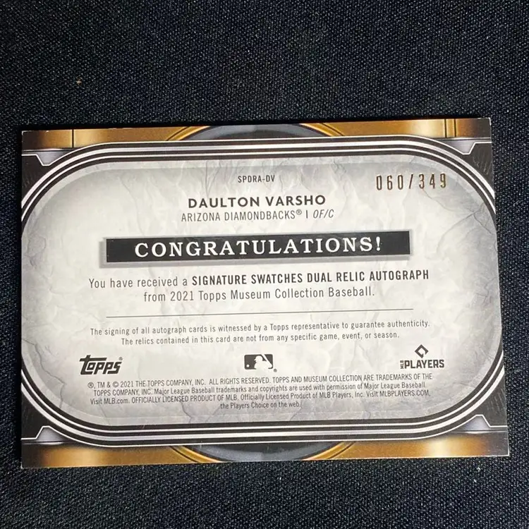 Daulton Varasho 2021 Museum Collection RPA /349