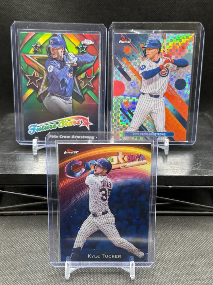 Cubs PCA & Kyle Tucker 3 Card Lot