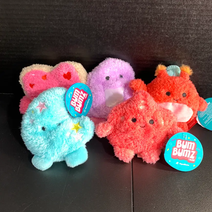Bum Bumz Aqua, Home, Weather & Sweet Plush NWT Set of 5