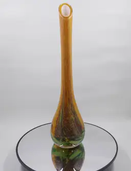 French Soliflore style handblown glass vase