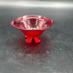 Ruby Glass Mini Salt Cellar