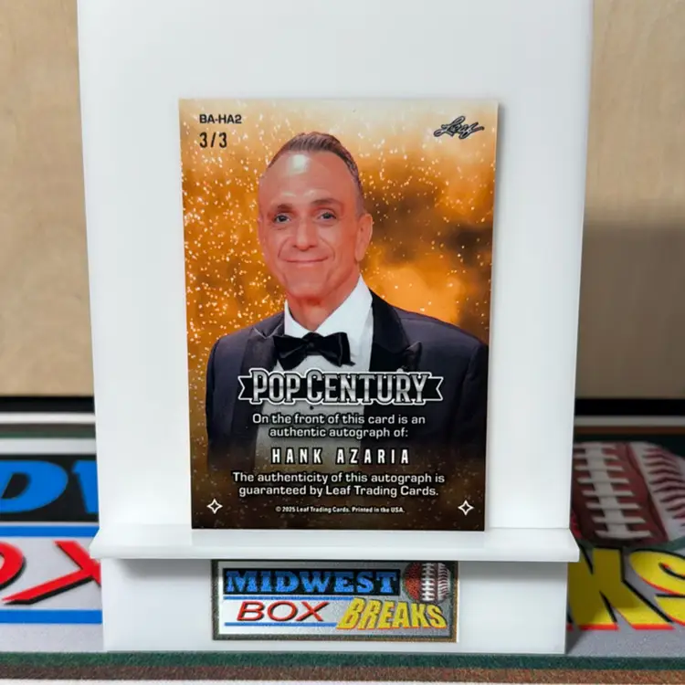 Hank Azaria Auto 3/3 Orange Crystal 2025 Pop Century
