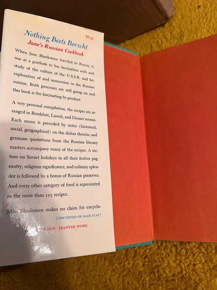 Nothing Beets Borscht By Jane Blankensteen Jane’s Russian Cookbook