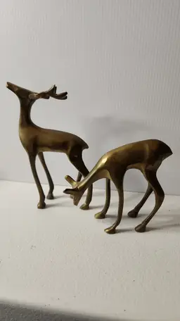 BRASS DEER SET #2