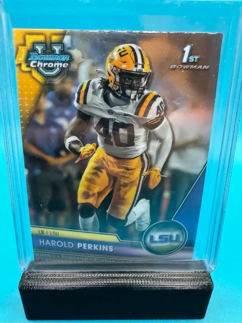 Harold Perkins 1st Bowman Chrome U LSU Tigers