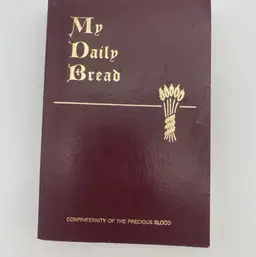My Daily Bread: Confraternity of the Precious Blood Burgundy Pocket Bible - 1954