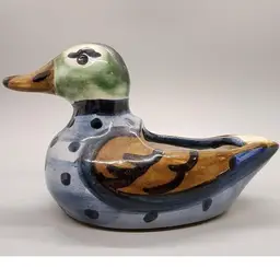 Vintage M A Hadley Pottery Duck Ashtray, Succulent Planter, Votive Holder