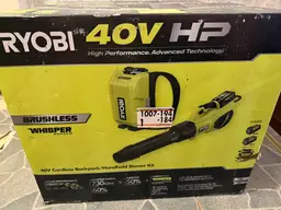 Ryobi Leaf Blower & Backpack Battery w/ (2) 6.0 Ah batteries