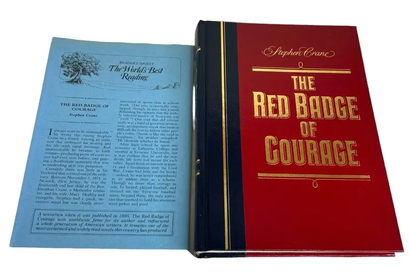 Vintage The Red Badge of Courage Stephen Crane Reader's Digest Book w/ Pamphlet