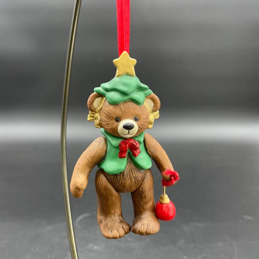 Hallmark Gift Bearers Hanging Christmas Ornament 1st in Series Bear Star Tree