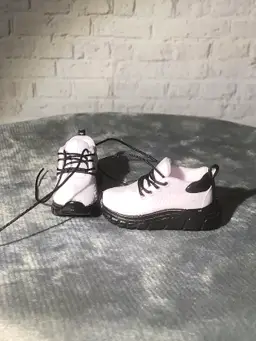 Black and White Minibrand Sneakers