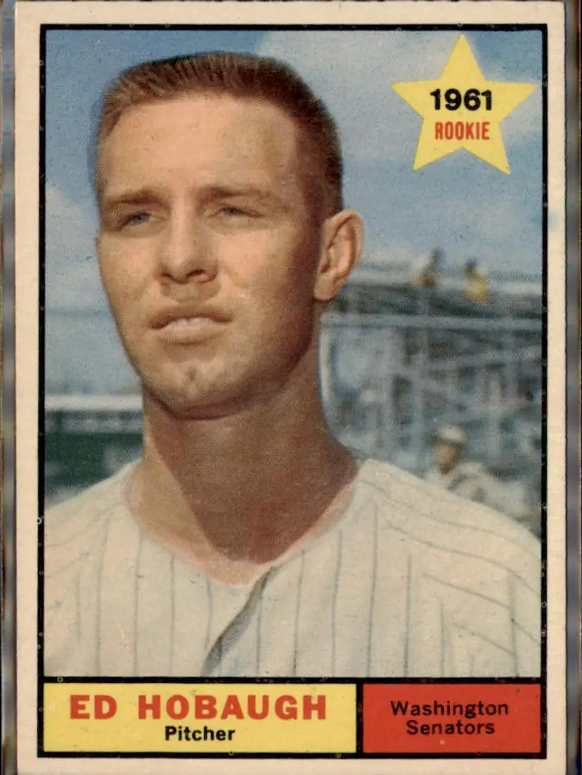 1961 Topps #129 Ed Hobaugh - ( ) - Washington Senators