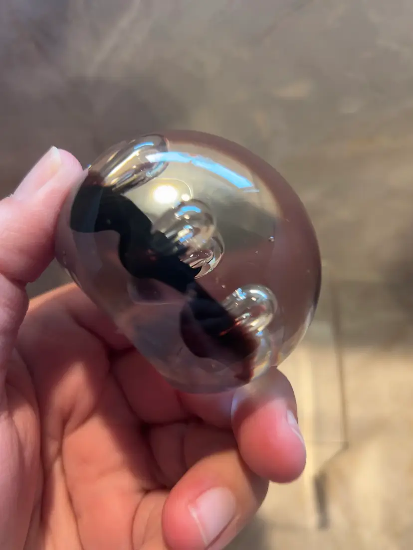 Dark Purple Bubble Paperweight 2”