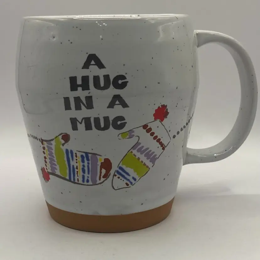 Anthropologie Coffee Mug, “A Hug In A Mug”, 4 1/4” Tall