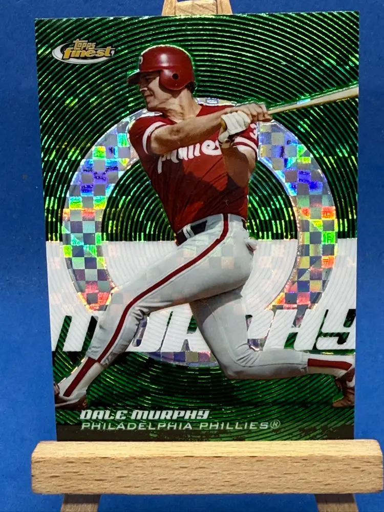 2005 Topps Finest Dale Murphy Green X-Fractor /50 Philadelphia Phillies