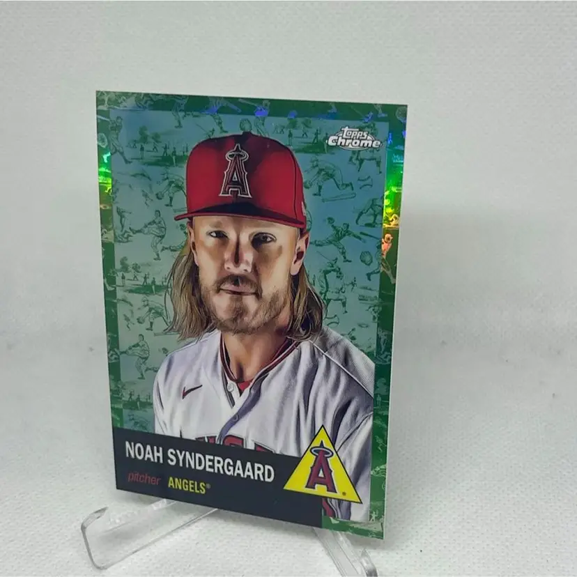 2022 Topps Chrome Platinum Noah Syndergaard Green Toile Refractor 23/99 Angels